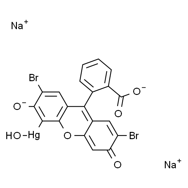 2,7-二溴-4-羟汞基荧光红双钠盐