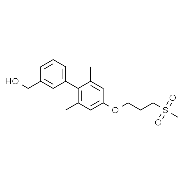 (2',6'-dimethyl-4'-(3-(methylsulfonyl)propoxy)biphenyl-3-yl)methanol