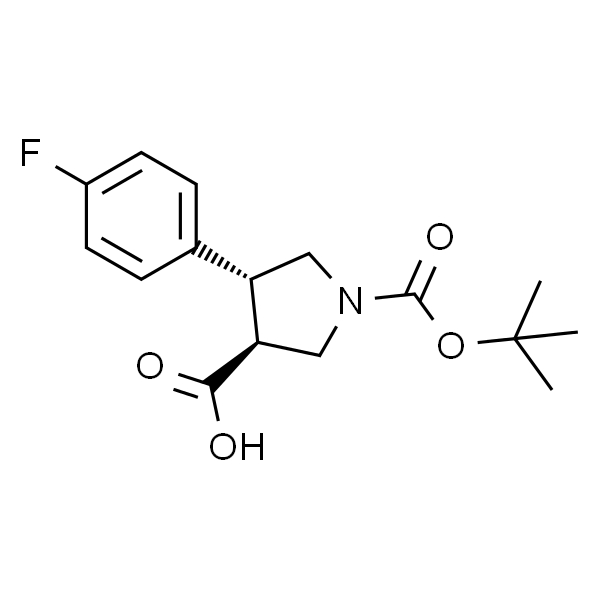 反式-1-(叔丁氧基羰基)-4-(4-氟苯基)吡咯烷-3-羧酸