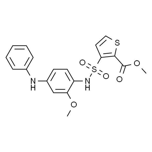 3-(N-(2-甲氧基-4-(苯氨基)苯基)氨磺酰基)噻吩-2-羧酸甲酯