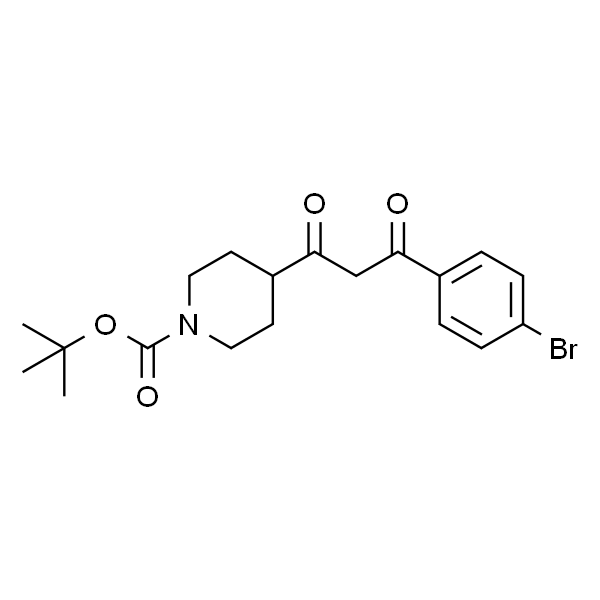 4-(3-(4-溴苯基)-3-氧代丙酰基)哌啶-1-甲酸叔丁酯