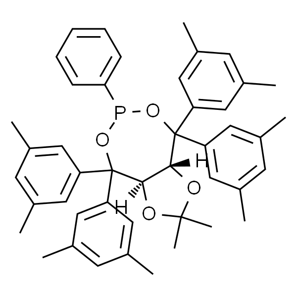 (3aR,8aR)-(-)-4,4,8,8-四(3,5-二甲基苯基)四氢-2,2-二甲基-6-苯基-1,3-间二氧杂环戊烯并[4,5-e] 二氧膦