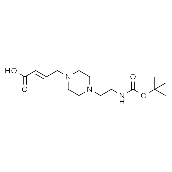 2-Butenoic acid, 4-[4-[2-[[(1,1-dimethylethoxy)carbonyl]amino]ethyl]-1-piperazinyl]-