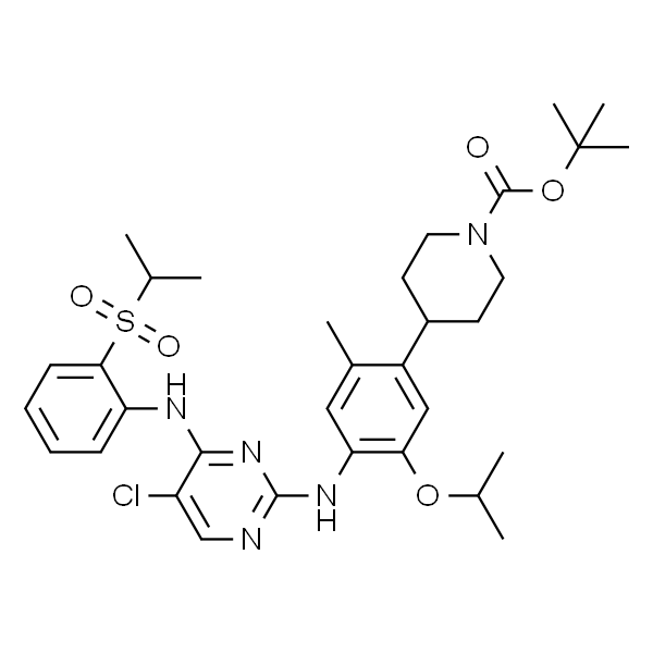 4-[4-[[5-Chloro-4-[[2-[(propan-2-yl)sulfonyl]phenyl]amino]pyrimidin-2-yl]amino]-5-isopropoxy-2-methylphenyl]piperidine-1-carboxy