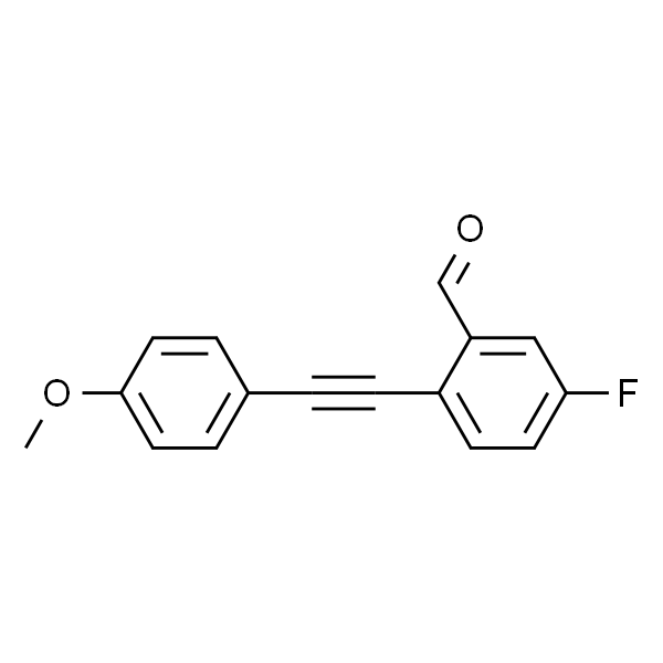 5-氟-2-((4-甲氧基苯基)炔基)苯甲醛