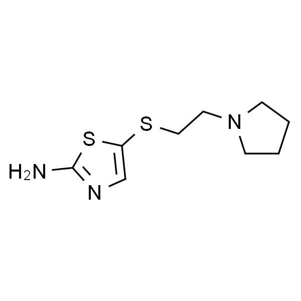 5-((2-(吡咯烷-1-基)乙基)硫代)噻唑-2-胺