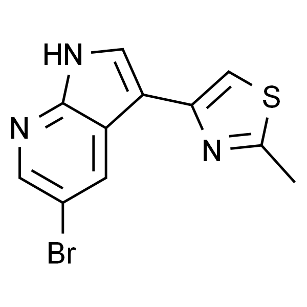 1H-Pyrrolo[2,3-b]pyridine, 5-bromo-3-(2-methyl-4-thiazolyl)-