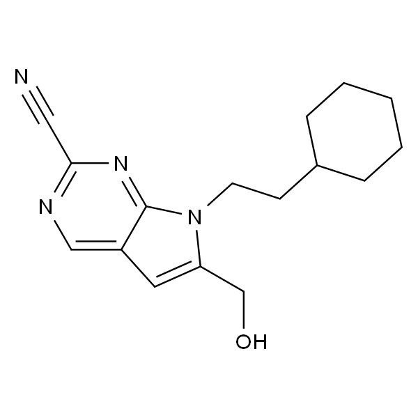 7-(2-环己基乙基)-6-(羟甲基)-7H-吡咯并[2,3-d]嘧啶-2-甲腈