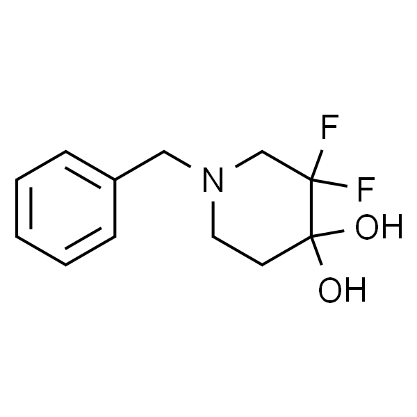 1-苄基-3,3-二氟-4,4-二羟基哌啶