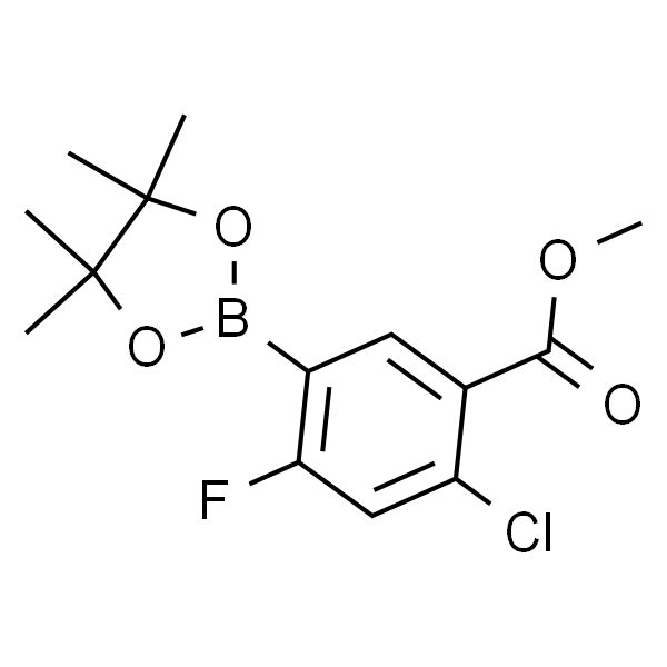 2-氯-4-氟-5-(4,4,5,5-四甲基-1,3,2-二氧硼烷-2-基)苯甲酸甲酯