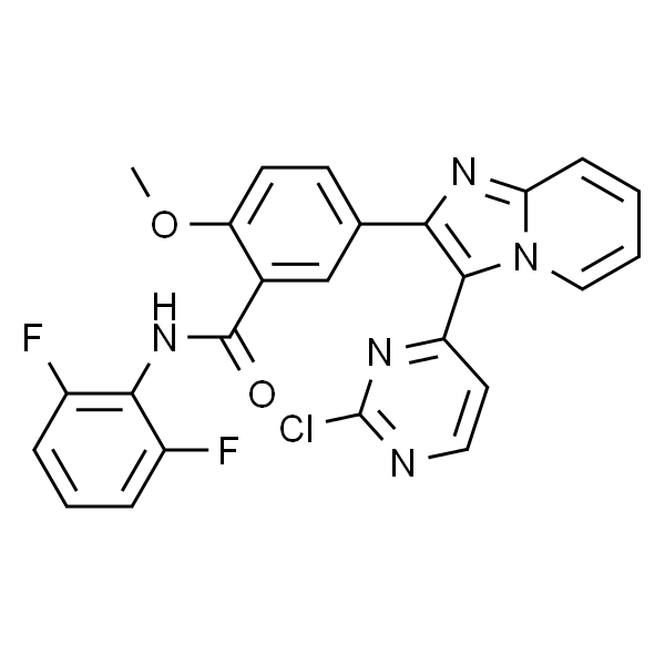 5-(3-(2-chloropyrimidin-4-yl)imidazo[1,2-a]pyridin-2-yl)-N-(2,6-difluorophenyl)-2-methoxybenzamide
