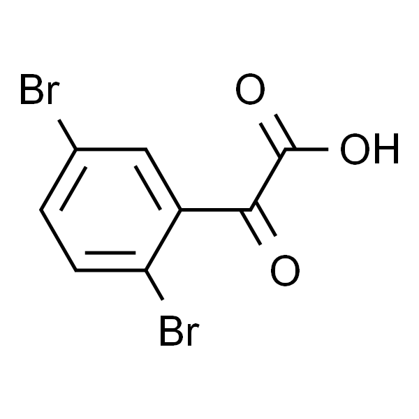 Benzeneacetic acid, 2,5-dibromo-alpha-oxo-
