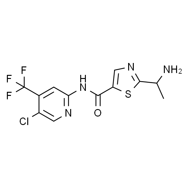 5-Thiazolecarboxamide, 2-(1-aminoethyl)-N-[5-chloro-4-(trifluoromethyl)-2-pyridinyl]-