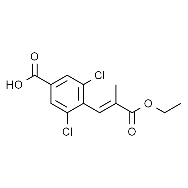 (E)-3,5-二氯-4-(3-乙氧基-2-甲基-3-氧代丙-1-烯-1-基)苯甲酸