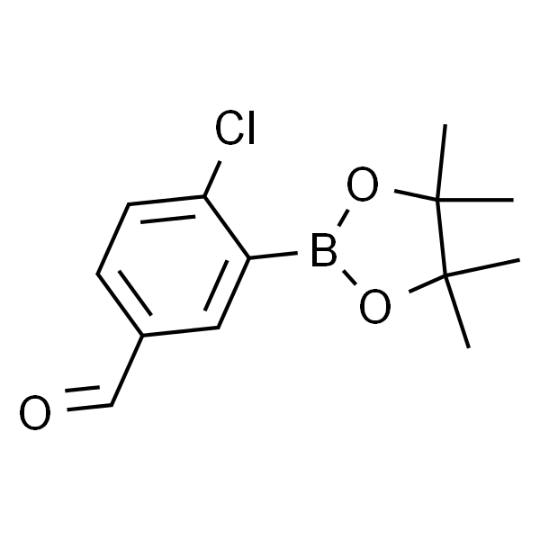 4-氯-3-(4,4,5,5-四甲基-1,3,2-二氧硼杂环戊烷-2-基)苯甲醛
