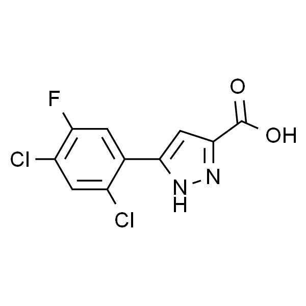 5-(2,4-Dichloro-5-fluorophenyl)-1H-pyrazole-3-carboxylic acid