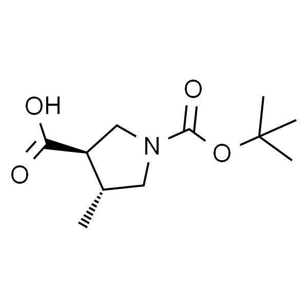 反式-1-（叔丁氧羰基）-4-甲基吡咯烷-3-羧酸
