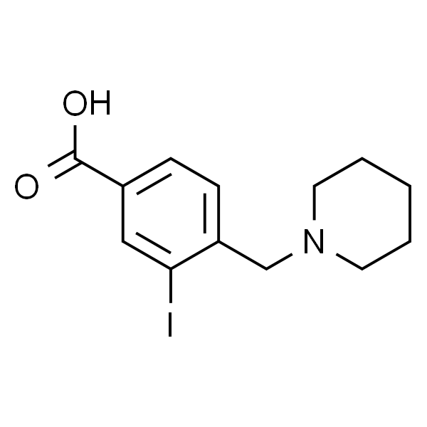 3-碘-4-(1-哌啶基甲基)苯甲酸