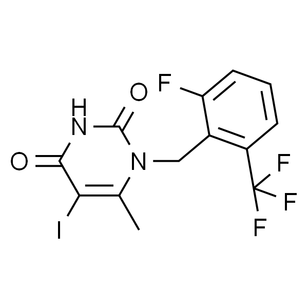 1-[2-氟-6-(三氟甲基)苄基]-5-碘-6-甲基嘧啶-2,4(1H,3H)-二酮