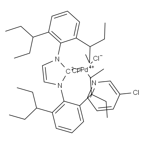 二氯[1,3-双(2,6-二-3-戊基苯基)咪唑-2-亚基](3-氯吡啶基)合钯(II)