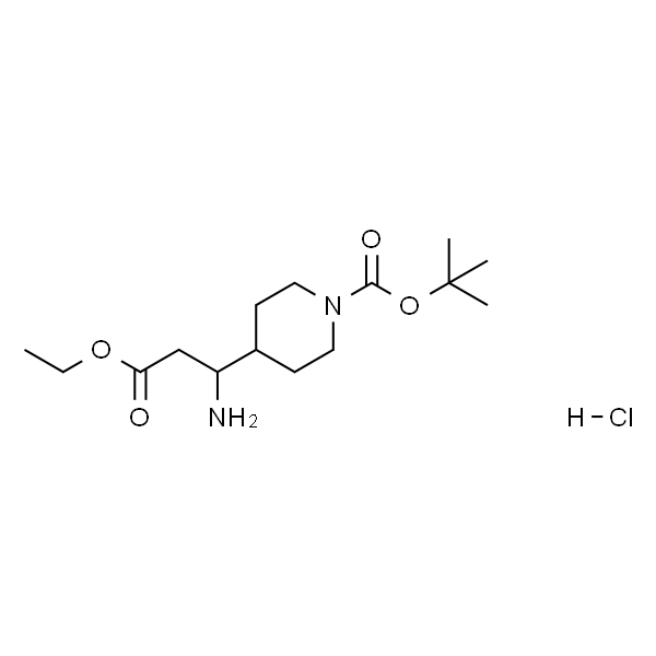 4-(1-氨基-3-乙氧基-3-氧代丙基)哌啶-1-羧酸叔丁酯盐酸盐