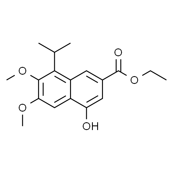 2-Naphthalenecarboxylic acid, 4-hydroxy-6,7-dimethoxy-8-(1-methylethyl)-, ethyl ester