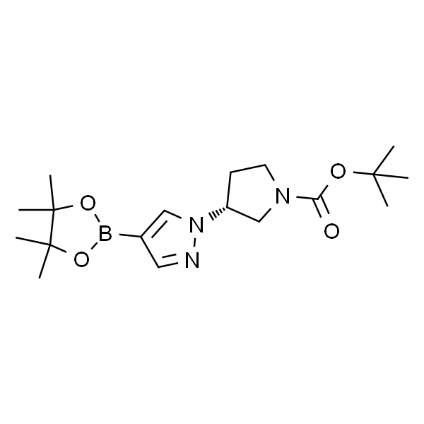 (3R)-3-[4-(四甲基-1,3,2-二氧杂硼杂环戊烷-2-基)-1H-吡唑-1-基]吡咯烷-1-羧酸叔丁酯