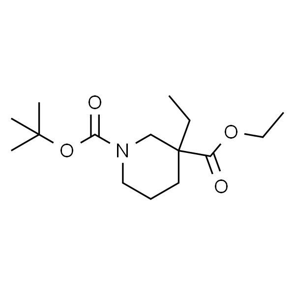 1-Boc-3-乙基哌啶-3-甲酸乙酯