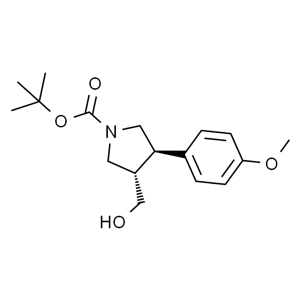 反式-3-（羟甲基）-4-（4-甲氧基苯基）吡咯烷-1-羧酸叔丁酯