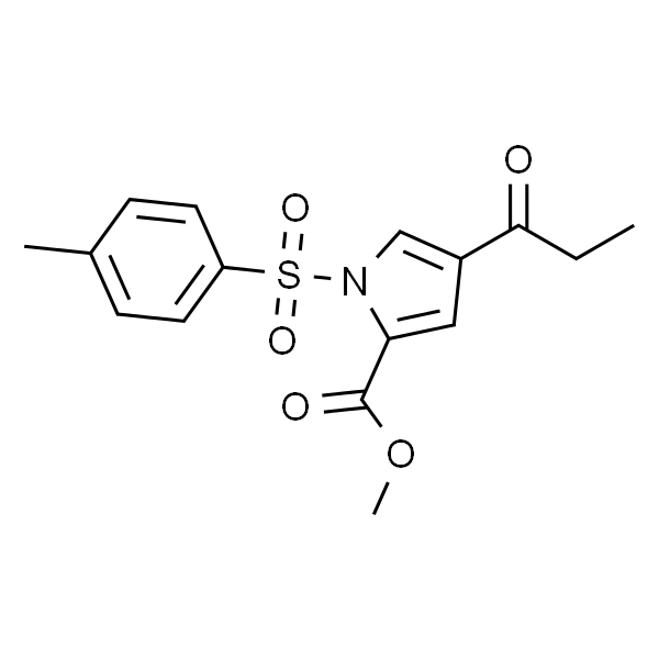 1H-Pyrrole-2-carboxylic acid, 1-[(4-methylphenyl)sulfonyl]-4-(1-oxopropyl)-, methyl ester