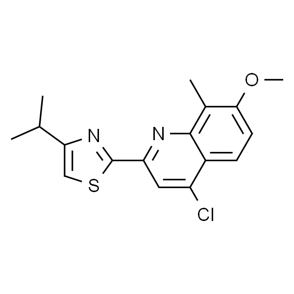 2-(4-chloro-7-methoxy-8-methylquinolin-2-yl)-4-isopropylthiazole