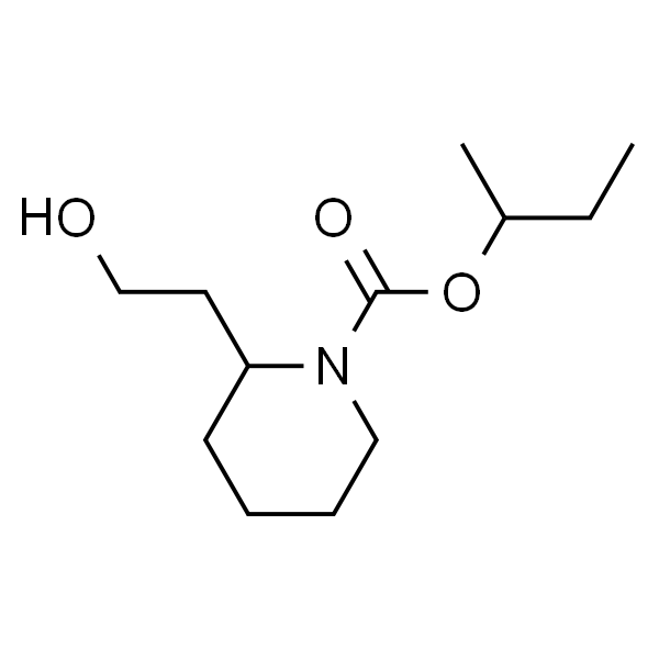 2-(2-羟乙基)哌啶-1-羧酸仲丁酯