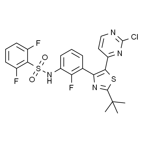 N-(3-(2-(叔丁基)-5-(2-氯嘧啶-4-基)噻唑-4-基)-2-氟苯基)-2,6-二氟苯磺酰胺