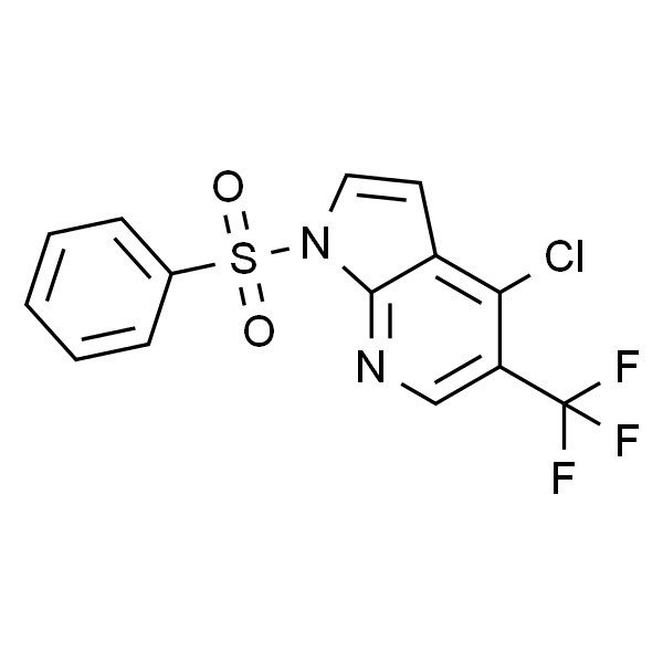 4-Chloro-1-(phenylsulfonyl)-5-(trifluoromethyl)-1H-pyrrolo[2,3-b]pyridine