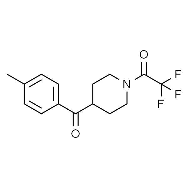 2,2,2-trifluoro-1-(4-(4-methylbenzoyl)piperidin-1-yl)ethanone