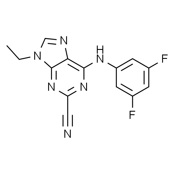 6-((3,5-二氟苯基)氨基)-9-乙基-9H-嘌呤-2-甲腈