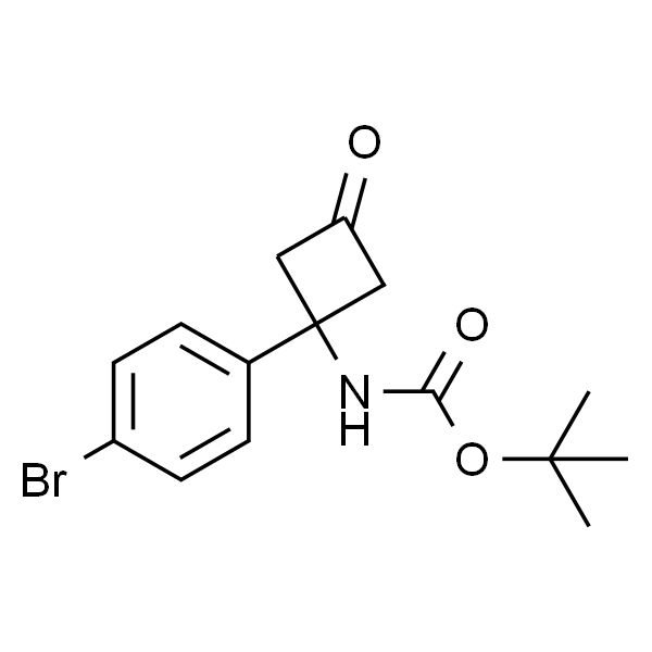N-[1-(4-溴苯基)-3-氧代环丁基]氨基甲酸叔丁酯