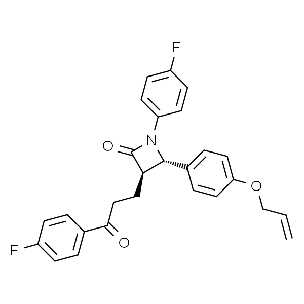 2-Azetidinone, 1-(4-fluorophenyl)-3-[3-(4-fluorophenyl)-3-oxopropyl]-4-[4-(2-propen-1-yloxy)phenyl]-, (3R,4S)-