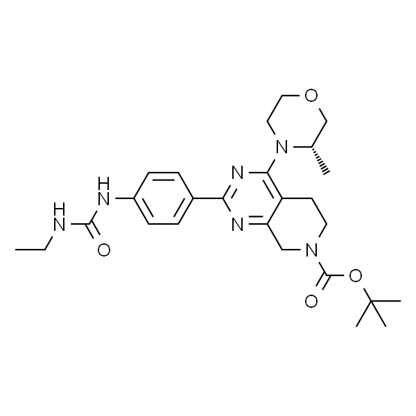 Pyrido[3,4-d]pyrimidine-7(6H)-carboxylic acid, 2-[4-[[(ethylamino)carbonyl]amino]phenyl]-5,8-dihydro-4-[(3S)-3-methyl-4-morpholi