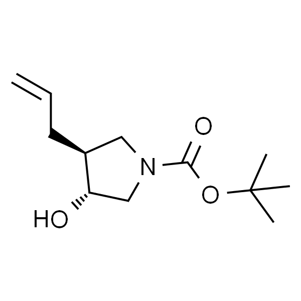 (3R,4S)-3-烯丙基-4-羟基吡咯烷-1-羧酸叔丁酯