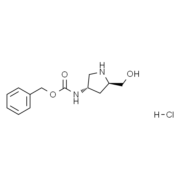 ((3S,5R)-rel-5-(羟甲基)吡咯烷-3-基)氨基甲酸苄酯盐酸盐
