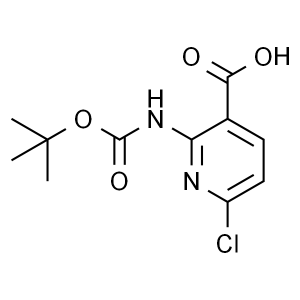2-Boc胺基-6-氯吡啶-3-羧酸