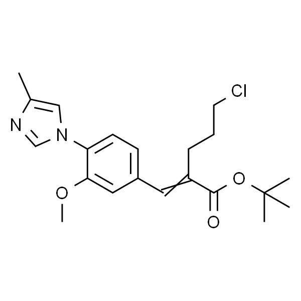 (E)-tert-butyl 5-chloro-2-(3-methoxy-4-(4-methyl-1H-imidazol-1-yl)benzylidene)pentanoate