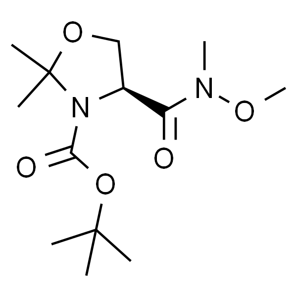 (S)-3-N-BOC-4-(甲氧基-甲基-氨基甲酰胺基)-2,2-二甲基噁唑烷