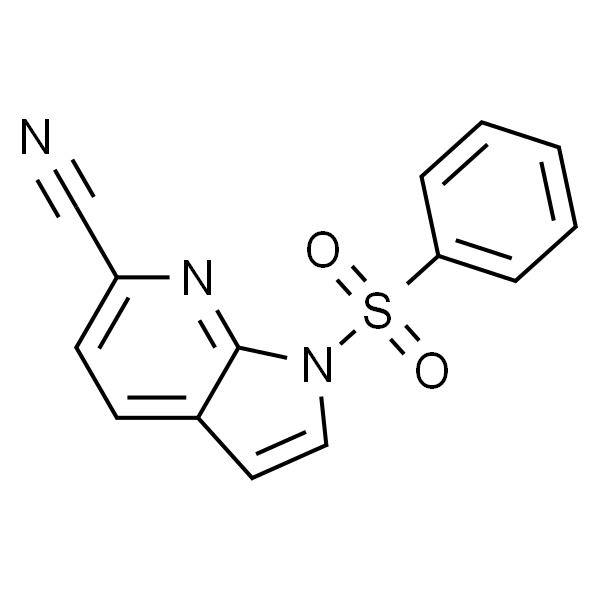 1-(苯磺酰基)-1H-吡咯并[2,3-b]吡啶-6-甲腈