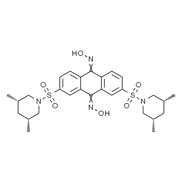 rel-2,7-双(((3R,5S)-3,5-二甲基哌啶-1-基)磺酰基)蒽-9,10-二酮二肟