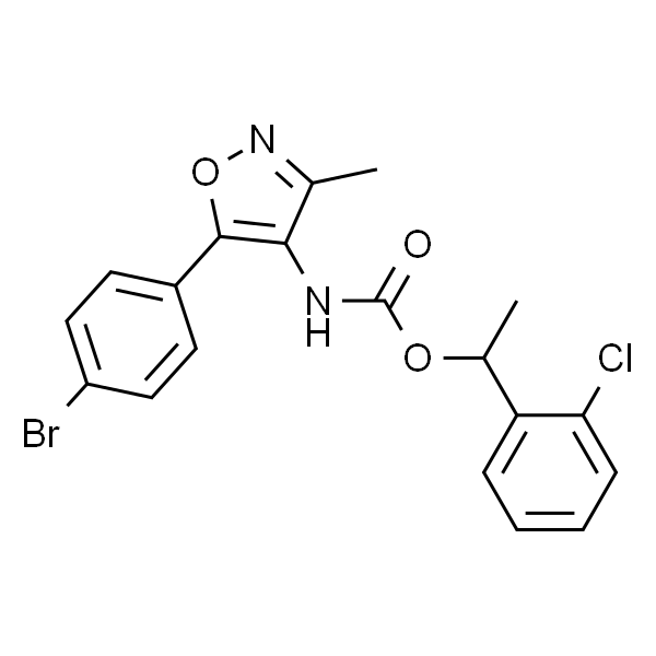 [5-(4-Bromophenyl)-3-methylisoxazol-4-yl]carbamic acid 1-(2-chlorophenyl)ethyl ester