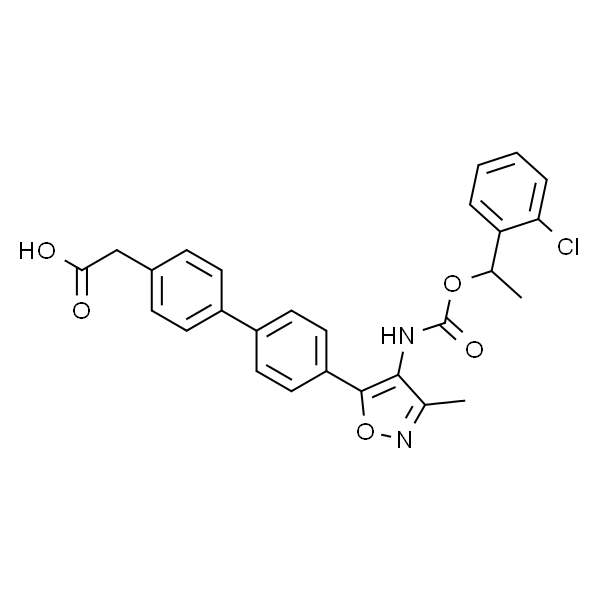 [1,1'-Biphenyl]-4-acetic acid, 4'-[4-[[[1-(2-chlorophenyl)ethoxy]carbonyl]amino]-3-methyl-5-isoxazolyl]-