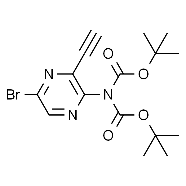 Imidodicarbonic acid, 2-(5-bromo-3-ethynyl-2-pyrazinyl)-, 1,3-bis(1,1-dimethylethyl) ester