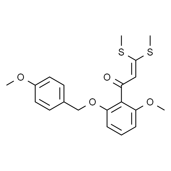 2-Propen-1-one, 1-[2-methoxy-6-[(4-methoxyphenyl)methoxy]phenyl]-3,3-bis(methylthio)-
